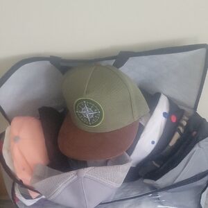 About 20 Man Caps, all different style, All different Colors. $60